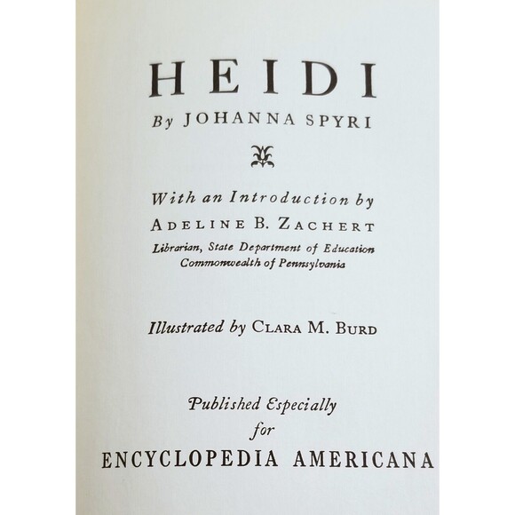 1925 Children's Classics Kidnapped & Heidi Encyclopedia Americana Hardcover - Picture 6 of 8